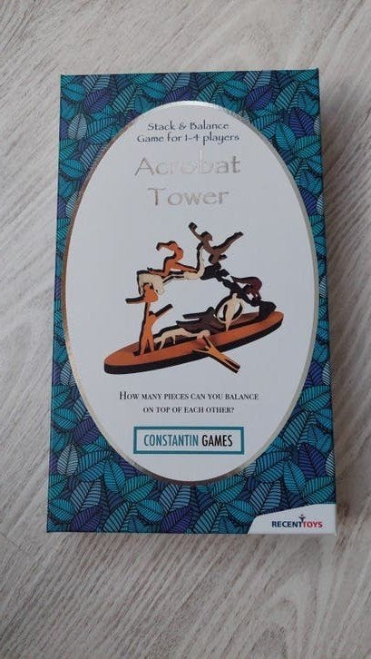 Acrobat Tower: Stapel- en Balansspel voor 1-4 spelers, Een of twee spelers, Ophalen of Verzenden, Zo goed als nieuw, Constantin Games