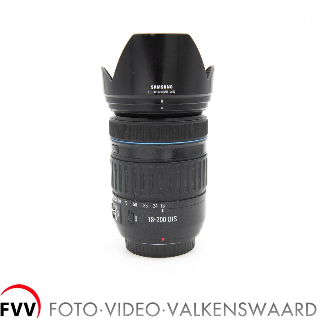 Samsung 18-200 mm F3.5-6.3 O.I.S. ED i-Function, Gebruikt, Handmatige focus, Ophalen of Verzenden, Overige vattingen