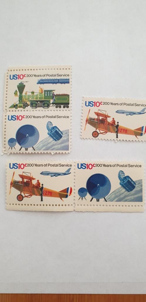 5353 usa 200 years of postal service, Verzenden, Noord-Amerika