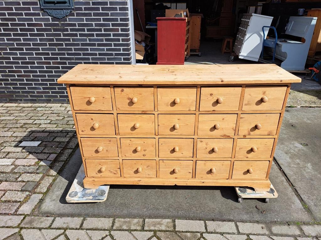 Grenen ladekast 20 lades, Huis en Inrichting, Kasten | Ladekasten, Ophalen, RoDeKo Volendam, R.kooij65@gmail.com, Gebruikt