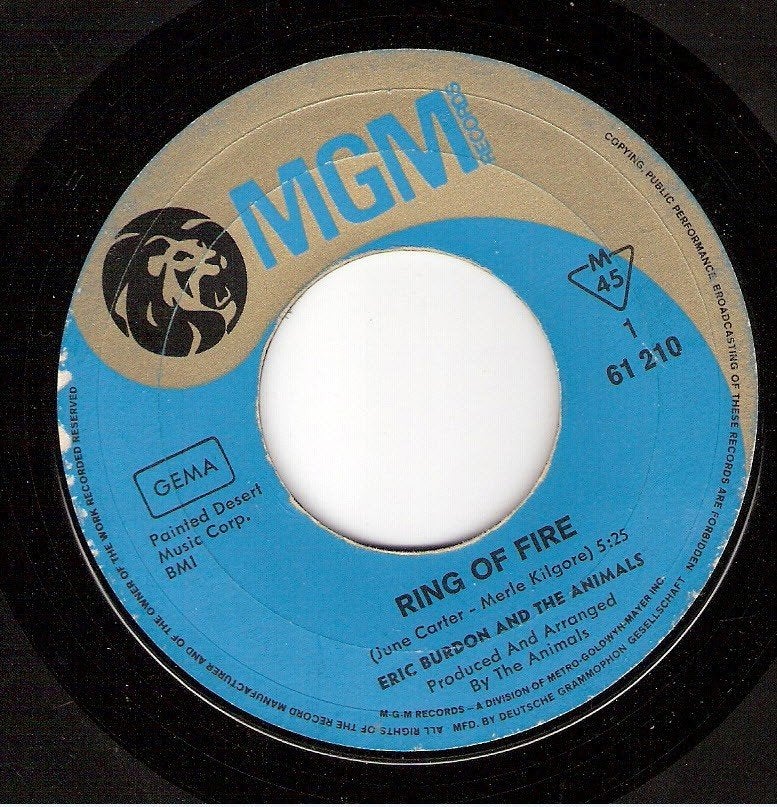 Eric Burdon and theThe Animals - Ring of Fire -1969, Ophalen, Gebruikt, Pop
