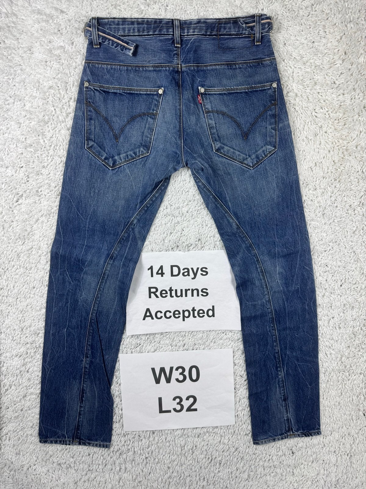 Levi's Engineered Selvedge Jeans Y2K W30 L32 Blauw 2730, G, W32 (confectie 46) of kleiner, Y, Y