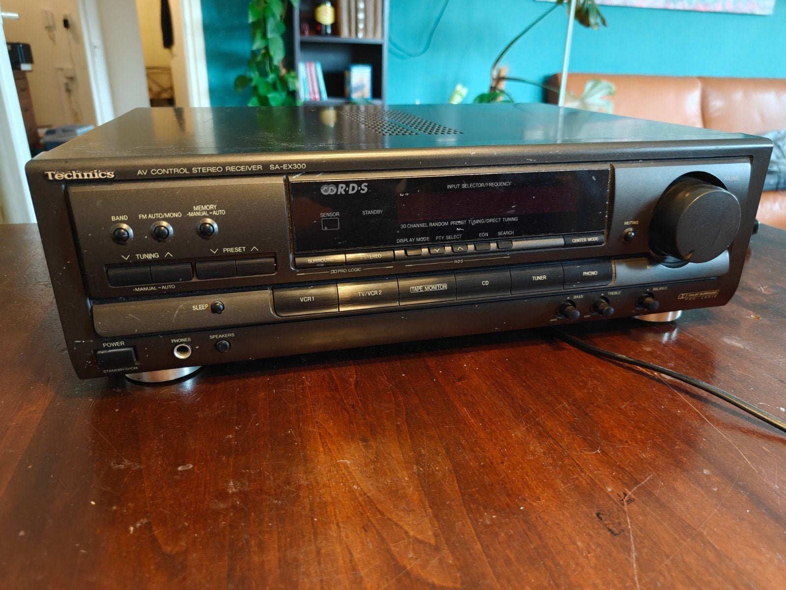 Technics SA-EX300 AV Control Stereo Receiver + afstandsbedi, Overige merken, Gebruikt, Ophalen of Verzenden, 60 tot 120 watt