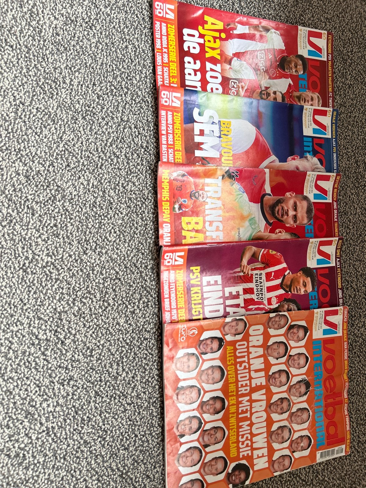 Voetbal International tijdschriften (5 stuks), Ophalen of Verzenden, Gelezen, Sport en Vrije tijd
