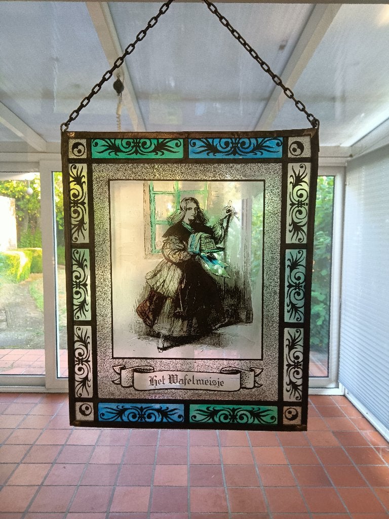 Glas in lood raamhanger, Ophalen of Verzenden