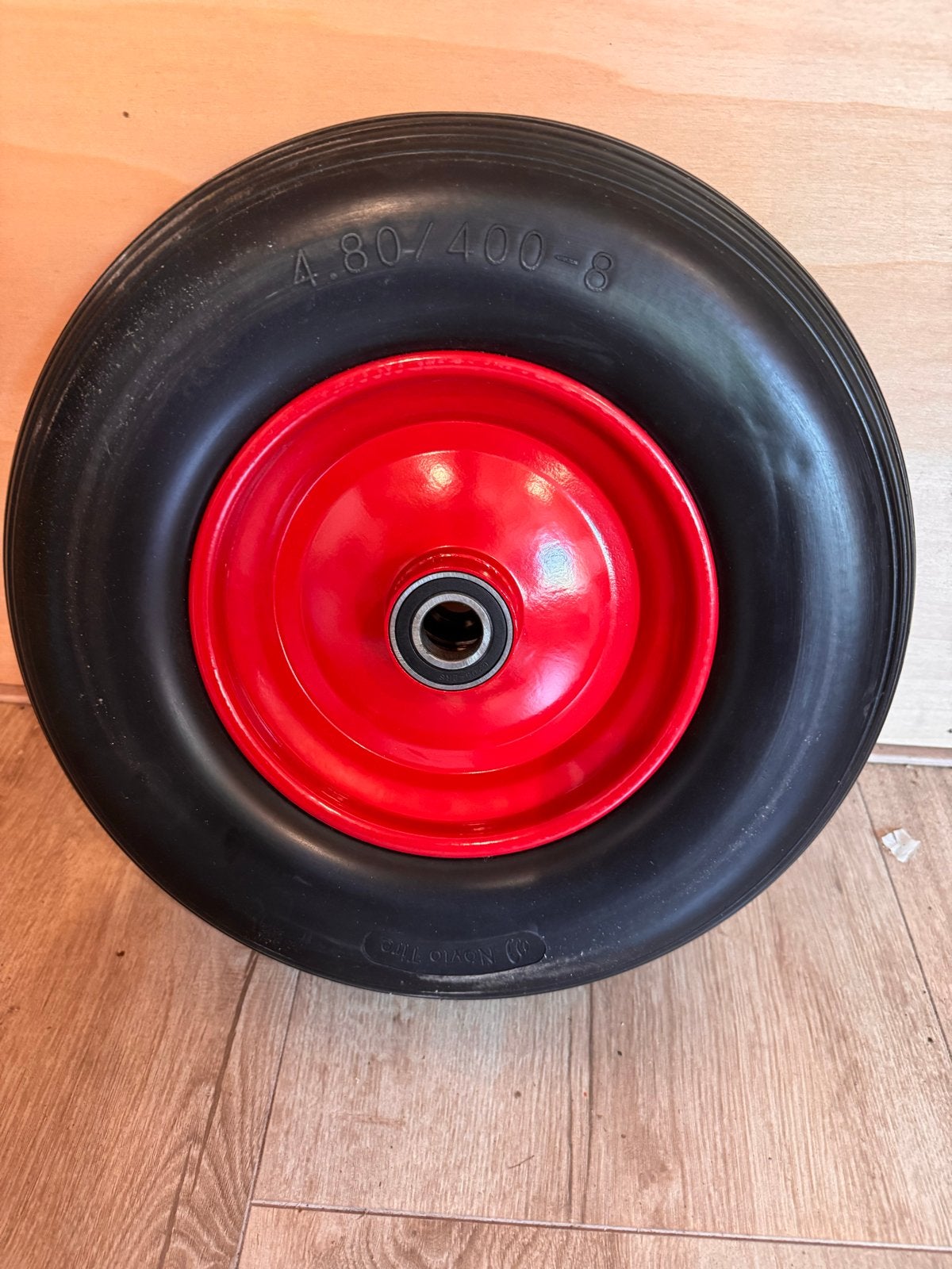 2x Wiel 4.80/4.00-8 voor as 25mm dia x 75mm lang, Ophalen of Verzenden, Nieuw, Handmatig