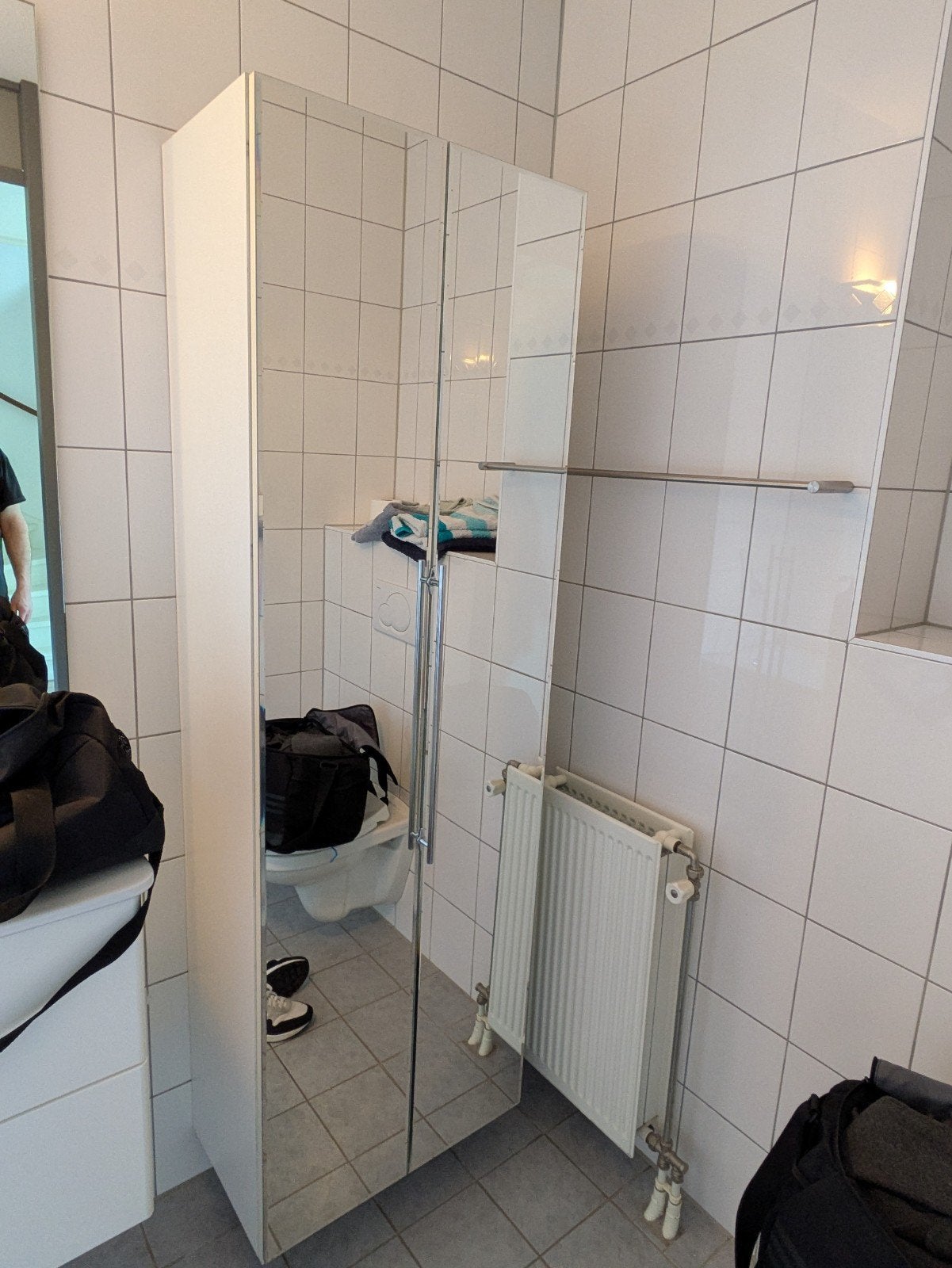 gratis spiegelkast (ophalen), Ophalen, Gebruikt