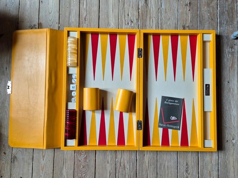 Rare Renzo Romagnoli suitcase Backgammon, Hobby en Vrije tijd, Gezelschapsspellen | Bordspellen, Ophalen of Verzenden