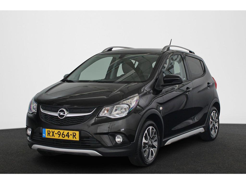 Opel KARL 1.0 Rocks Online Edition Automaat Carplay Cruise c, Auto's, Opel, 839 kg, Gebruikt, Zwart, Origineel Nederlands