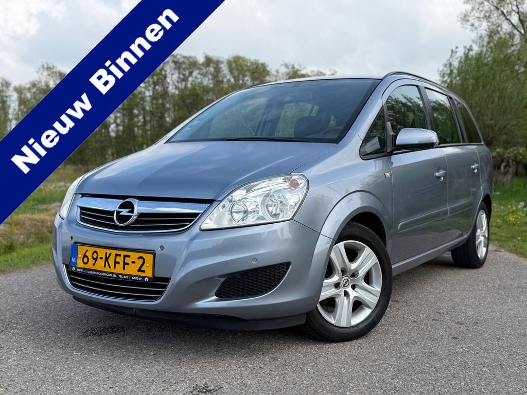 Opel Zafira 1.8 Cosmo / 7 Persoons / NAP / Radio-cd Speler /, Voorwielaandrijving, Stof, Gebruikt, Zwart