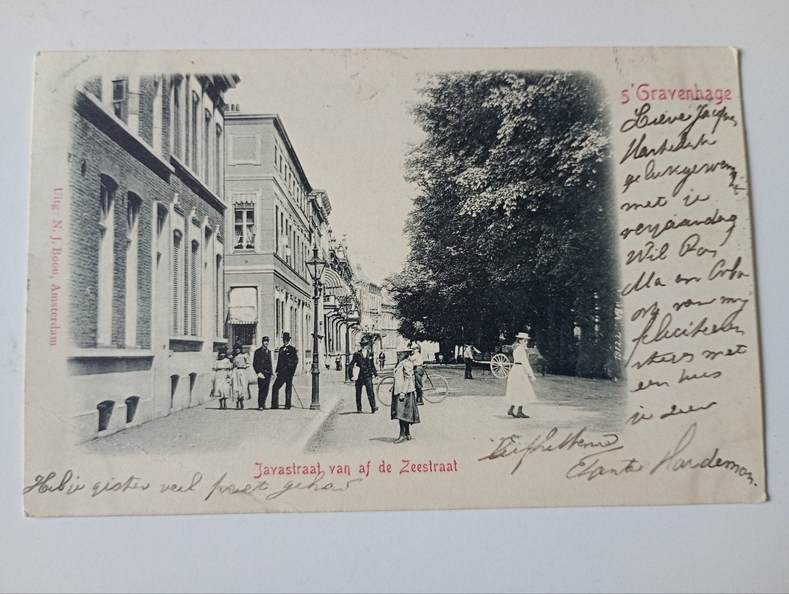 Den Haag Javastraat 1900, Ophalen of Verzenden, Voor 1920, Gelopen, Zuid-Holland
