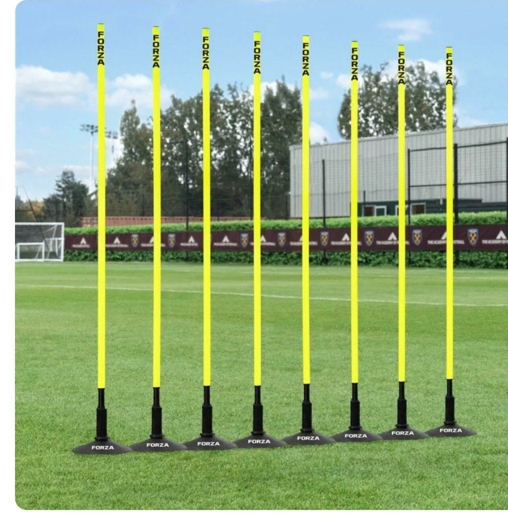 FORZA Slalompalen met kunststof voet - Set van 8, Sport en Fitness, Ophalen, Zo goed als nieuw