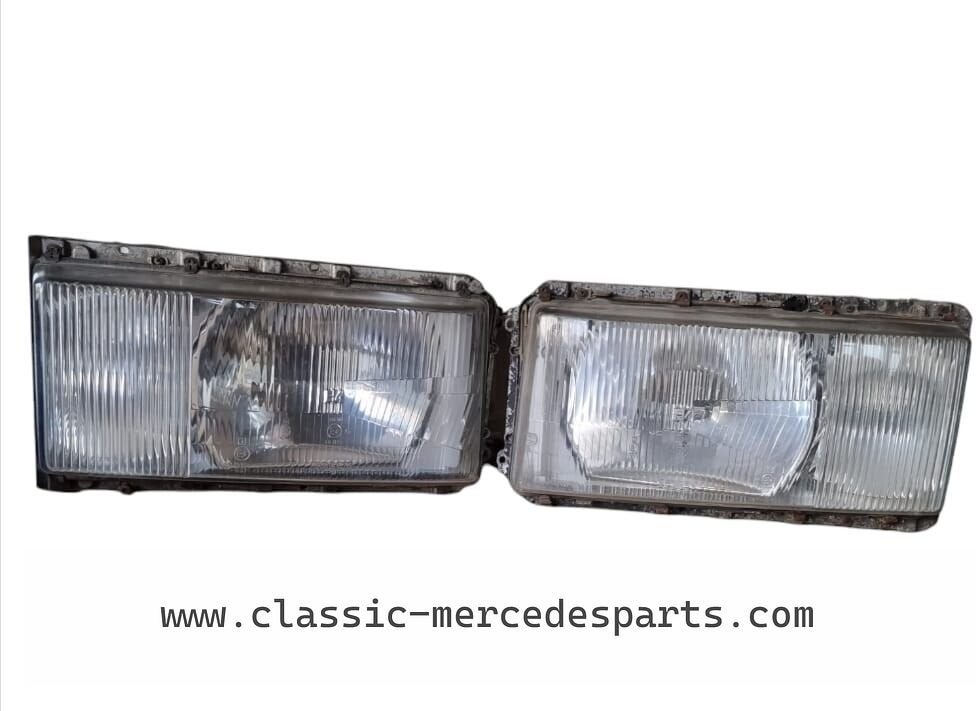 Koplampen set Mercedes W116 280s 280se 280sel 350se 350sel 4, Auto-onderdelen, Verlichting, Gebruikt, -, Ophalen of Verzenden