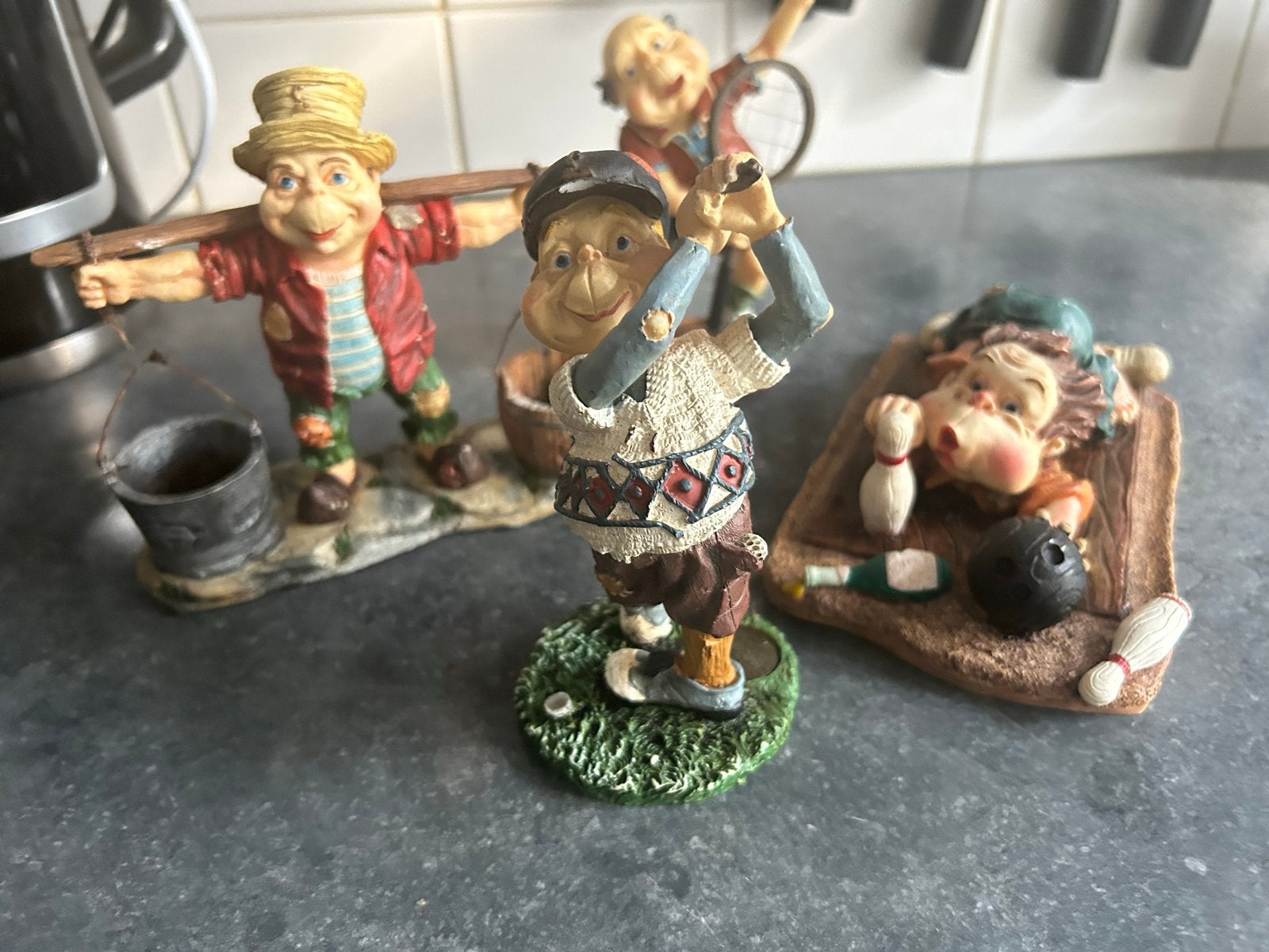 Leuke Laaf poppetjes (beeldjes) - Set van 4, Ophalen of Verzenden, Gebruikt, Laaf