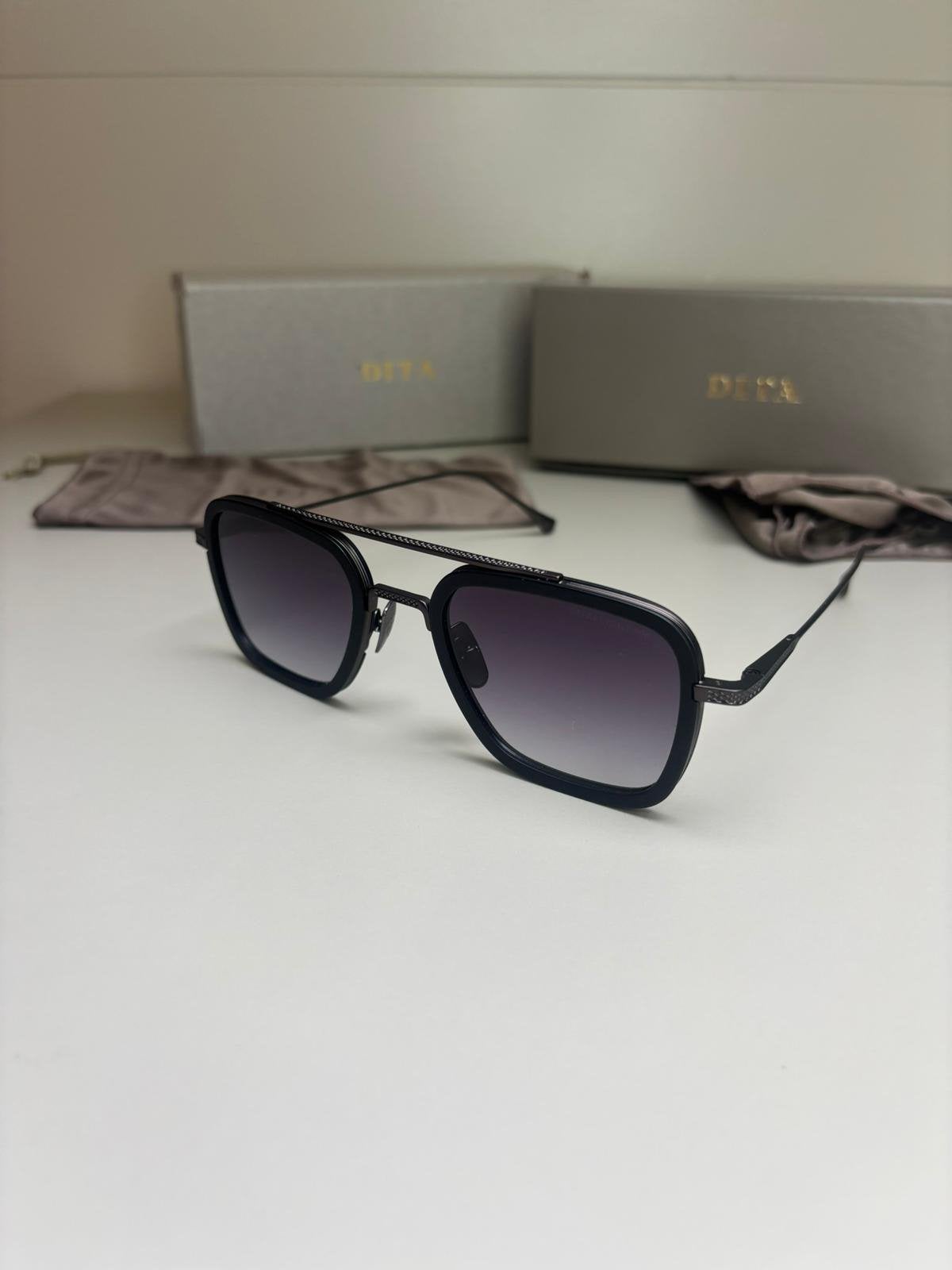 Dita - Flight 006 (Mat zwart) + Toebehoren, Sieraden, Tassen en Uiterlijk, Zonnebrillen en Brillen | Heren, Ophalen of Verzenden