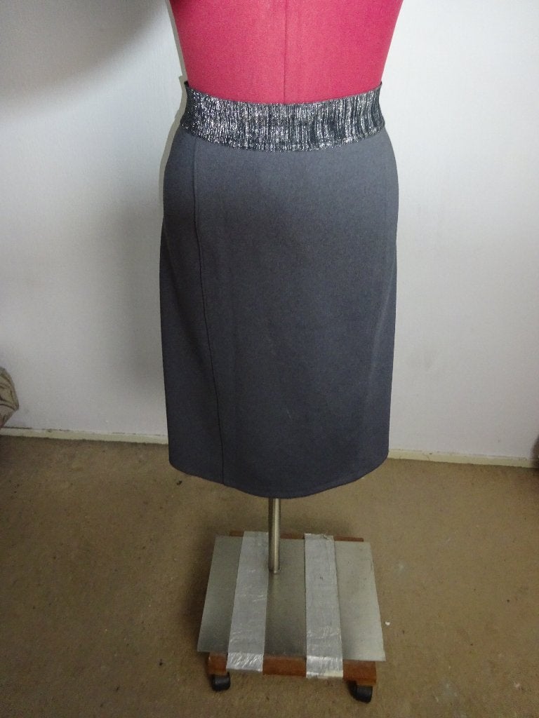 Caroline Biss midi rok mt 46, Maat 46/48 (XL) of groter, Ophalen of Verzenden, Zo goed als nieuw, Grijs