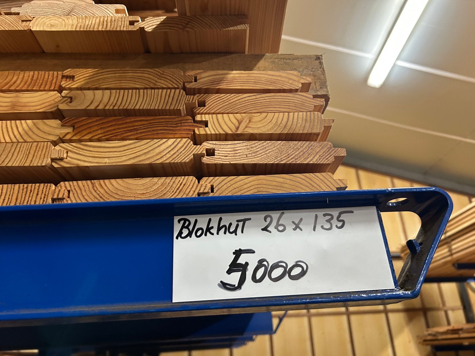 Lariks blokhutprofiel 26x135mm werkend blokhut planken, Ophalen, 25 tot 50 mm, Nieuw, Plank