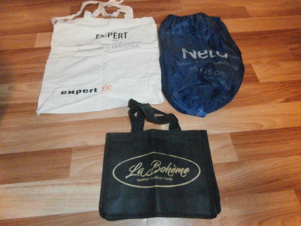 Tas schoudertas linnen Expert La Boheme Neta nieuw damestas, Ophalen of Verzenden, Nieuw, Zwart, Overige typen