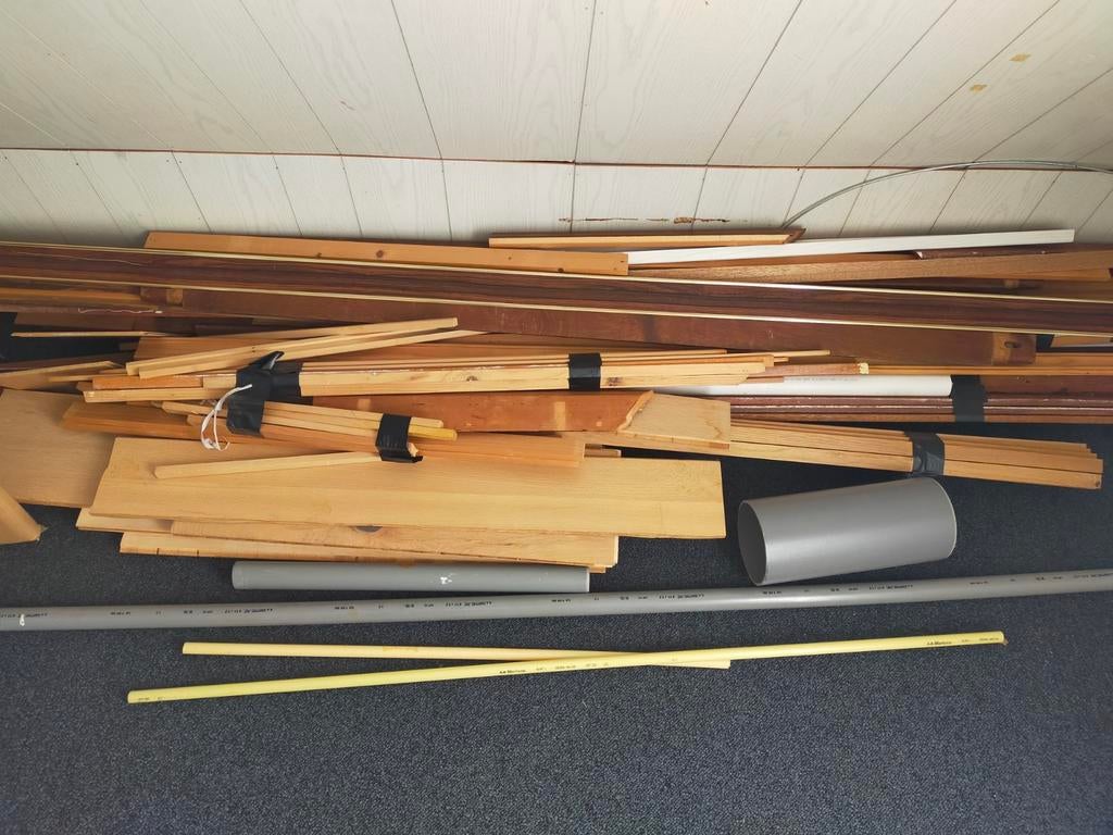 Hout restanten, nieuw en gebruikt, Ophalen, Minder dan 25 mm, Zo goed als nieuw, Plank