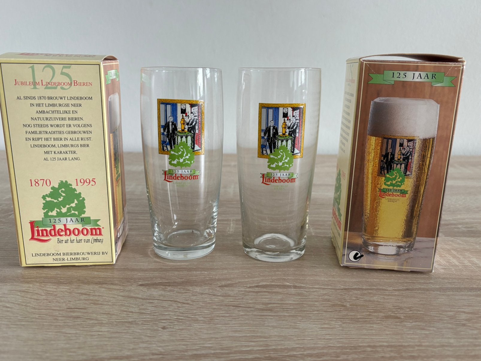 Lindeboom 125 jaar, Verzamelen, Biermerken, Ophalen of Verzenden, Overige merken