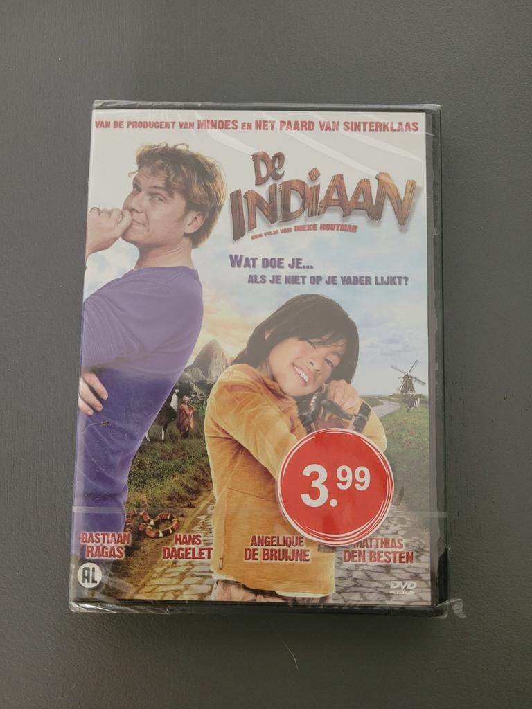 De Indiaan DVD - Familiefilm met Bastiaan Ragas, Alle leeftijden, Overige genres, Ophalen of Verzenden, Nieuw in verpakking