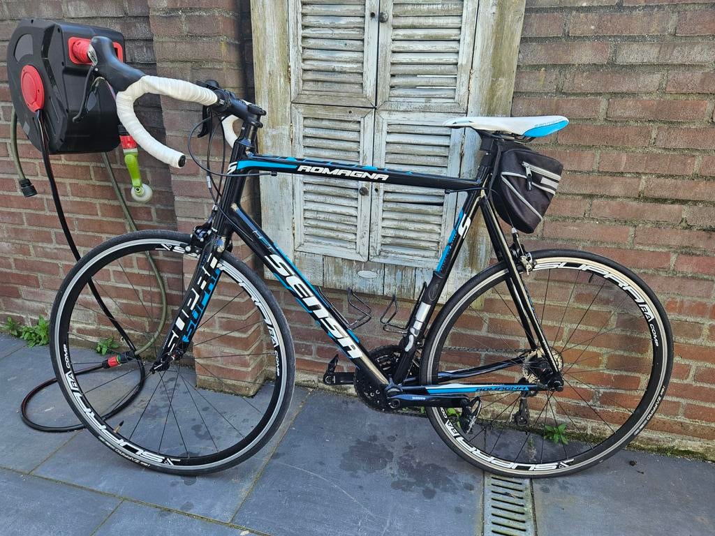2 x Sensa: Romagna racefiets - Zwart/Blauw plus Sensa Prima, Overige merken, 28 inch, Gebruikt, Aluminium