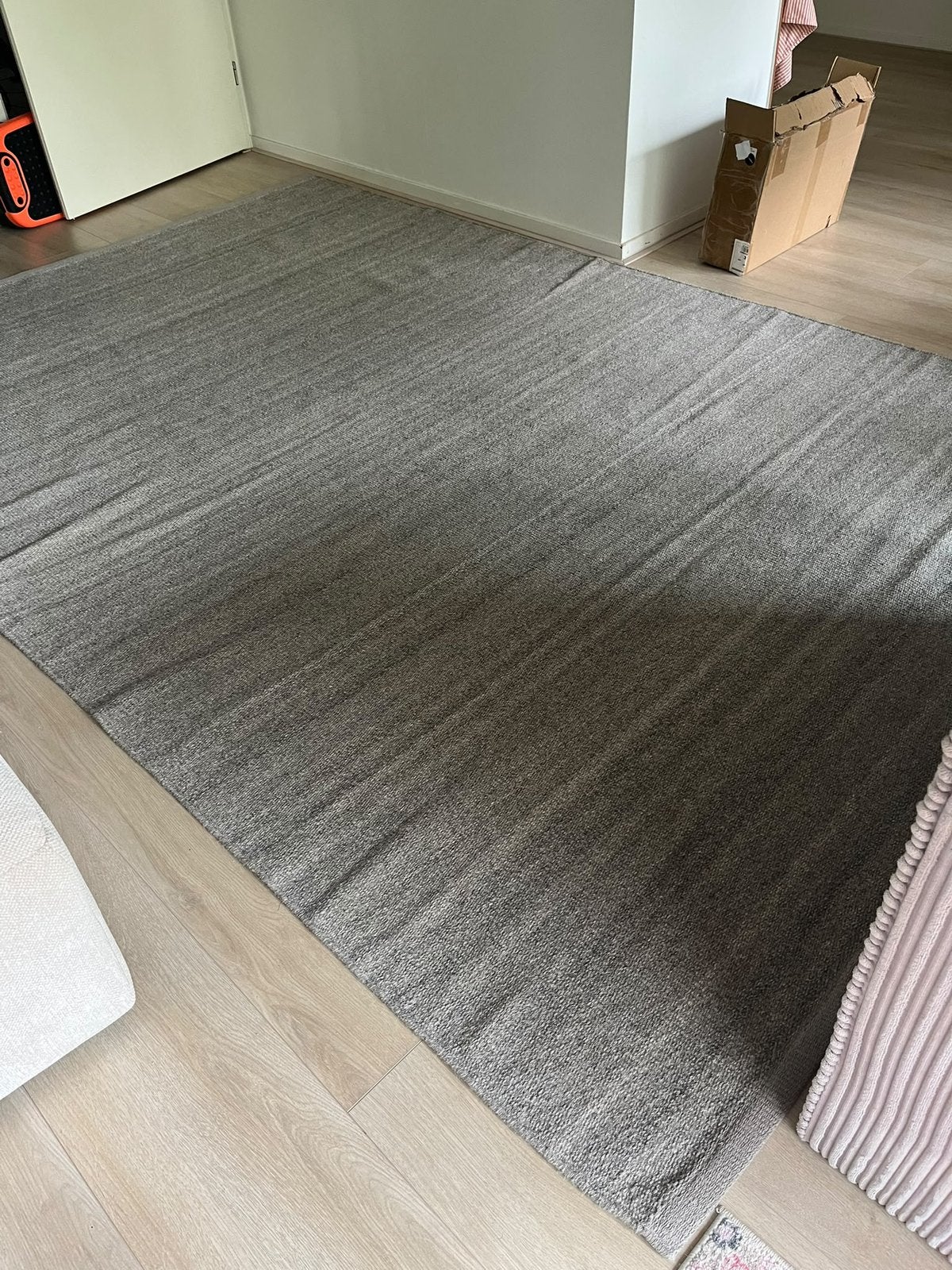 Ikea Tidtabell vloerkleed grijs 200x300 cm, Ophalen, Nieuw, Grijs, Rechthoekig