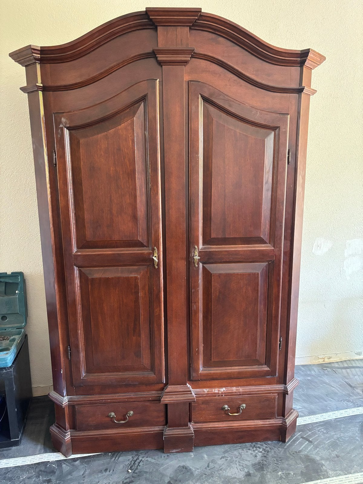 Klassieke houten kast, Ophalen, Gebruikt, 100 tot 150 cm, Klassiek