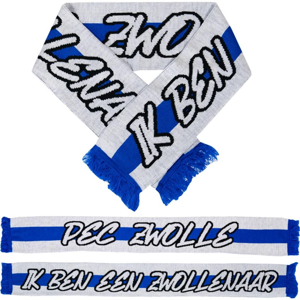 PEC Zwolle (Ik ben een Zwollenaar) sjaal, Verzamelen, Ophalen of Verzenden, Nieuw, Overige binnenlandse clubs, Vaantje of Sjaal