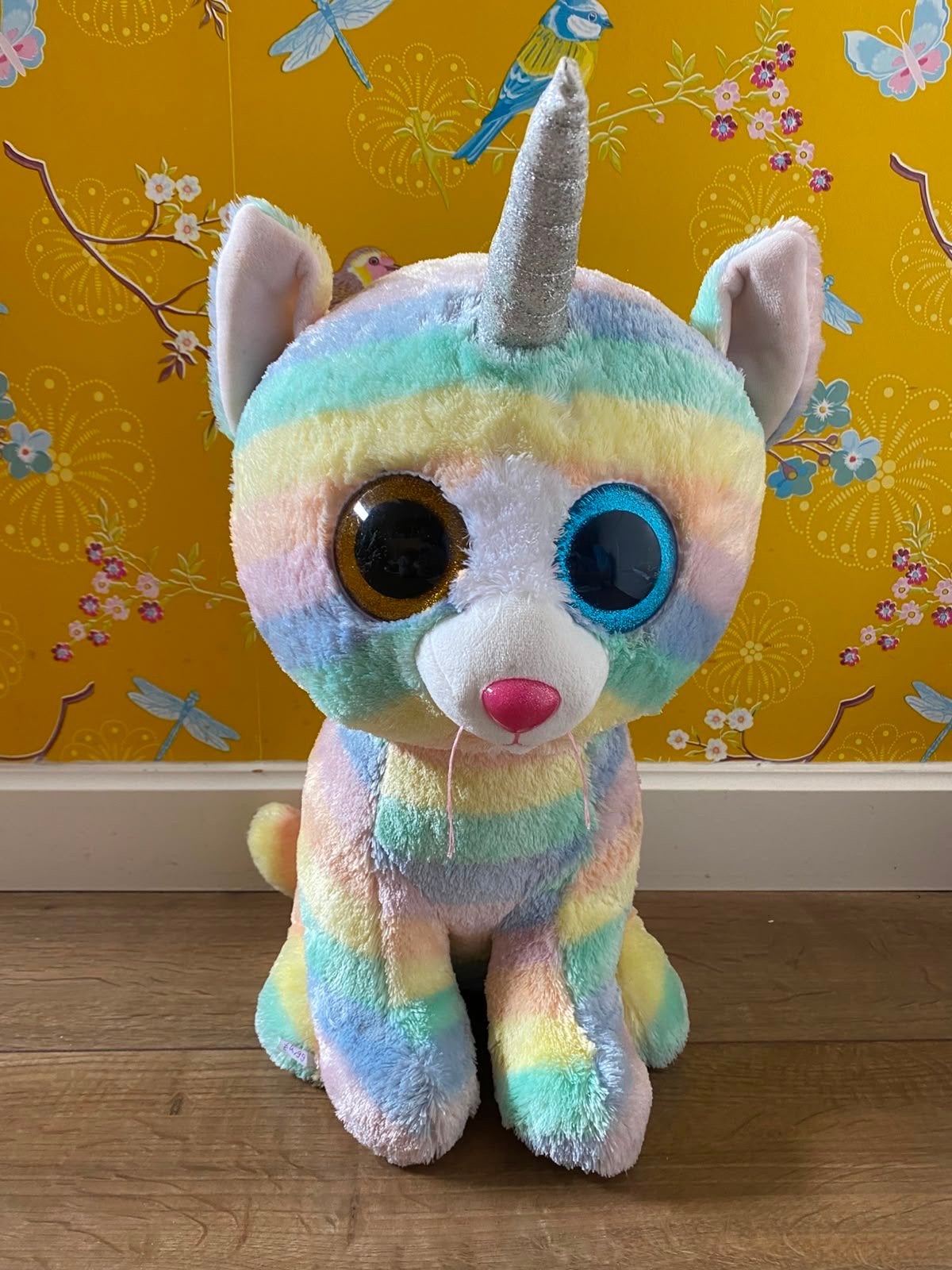 Ty beanie: Grote regenboog eenhoorn knuffel, Ophalen, Gebruikt, Eenhoorn, Overige karakters