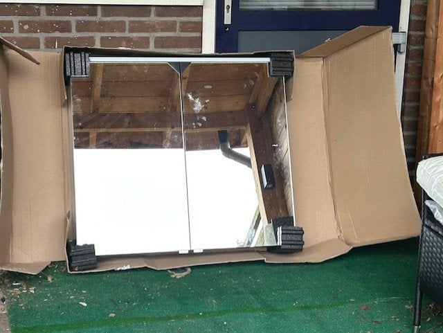 spiegelkast badkamer, Huis en Inrichting, Ophalen, Spiegelkast, Nieuw, 50 tot 100 cm