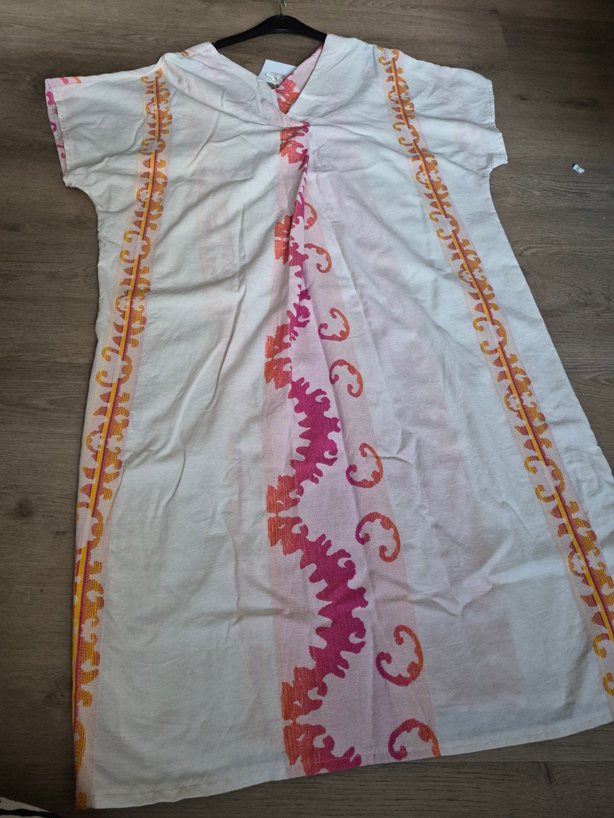 Kaftan jurk one size L-xl ikat geweven boho ibiza dress, Maat 46/48 (XL) of groter, Nieuw, Ophalen of Verzenden, Boebou
