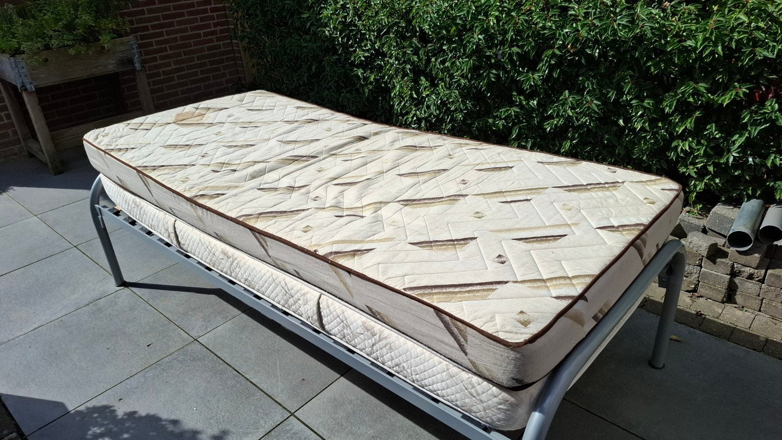 eenpersoonsbed, Ophalen, Gebruikt, 90 cm, Eenpersoons