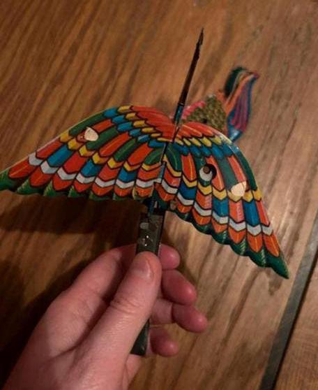 Blikken vogels vintage 1960, Antiek en Kunst, Antiek | Speelgoed, Ophalen of Verzenden