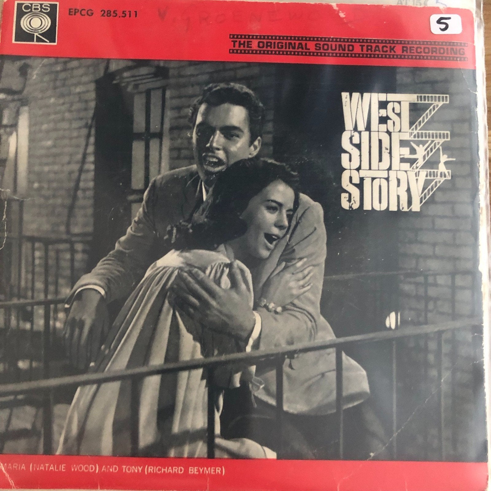 EP Original Soundtrack West Side Story, Soundtrack, Ophalen of Verzenden, Gebruikt, EP