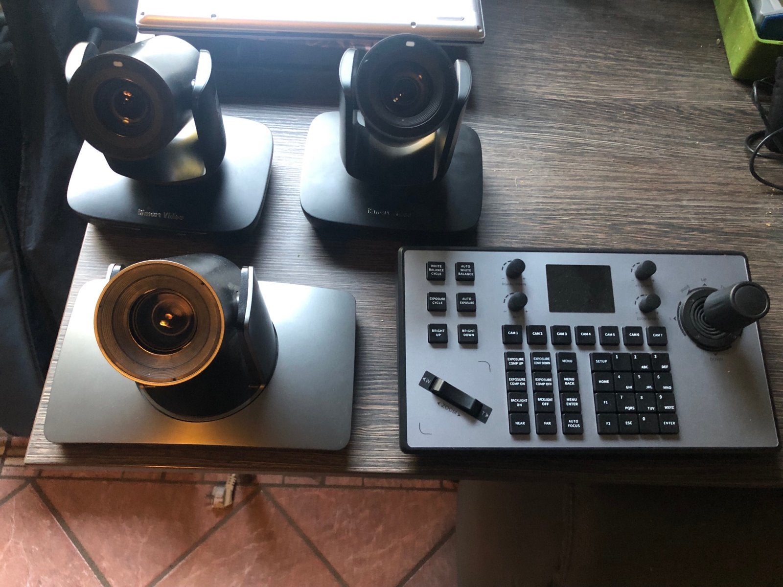 3x iSmart PTZ camera met controller PoE/NDI/FHD, Ophalen of Verzenden, Zo goed als nieuw, Video