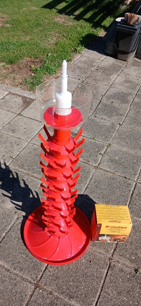 Flessenspoeler en afdruiprek/droogrek, Ophalen, Zo goed als nieuw