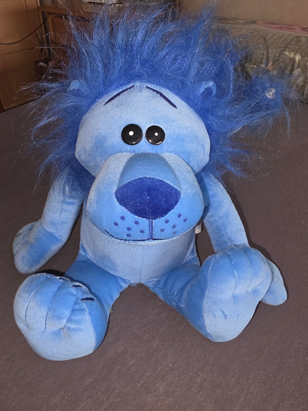 Interactieve Blauwe Leeuwenspaarpot met Geluid, Blauw, Ophalen of Verzenden, Zo goed als nieuw, Middelgroot (20 tot 80 cm)