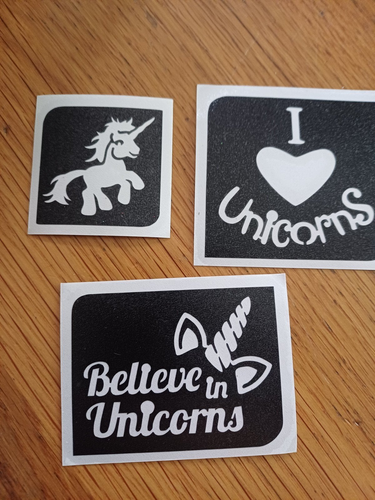 20 Glittertattoo sjablonen unicorn, Ophalen of Verzenden, Nieuw, Meisje