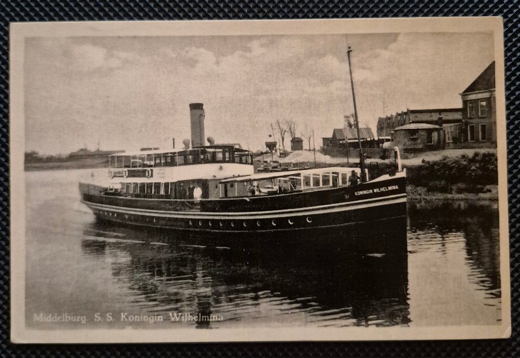 Middelburg, S.S. Koningin Wilhelmina, Ophalen of Verzenden, 1920 tot 1940, Gelopen, Zeeland