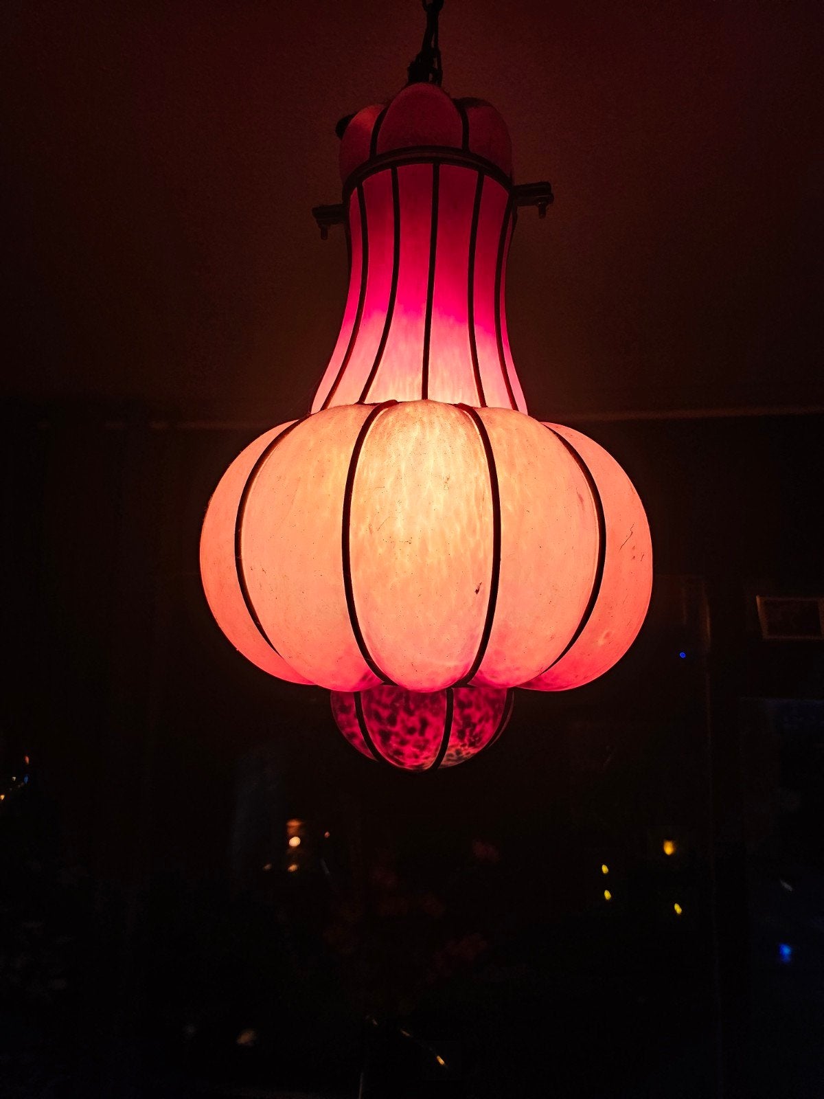 Authentieke Murano Pompoen Hanglamp - Mondgeblazen, Ophalen of Verzenden