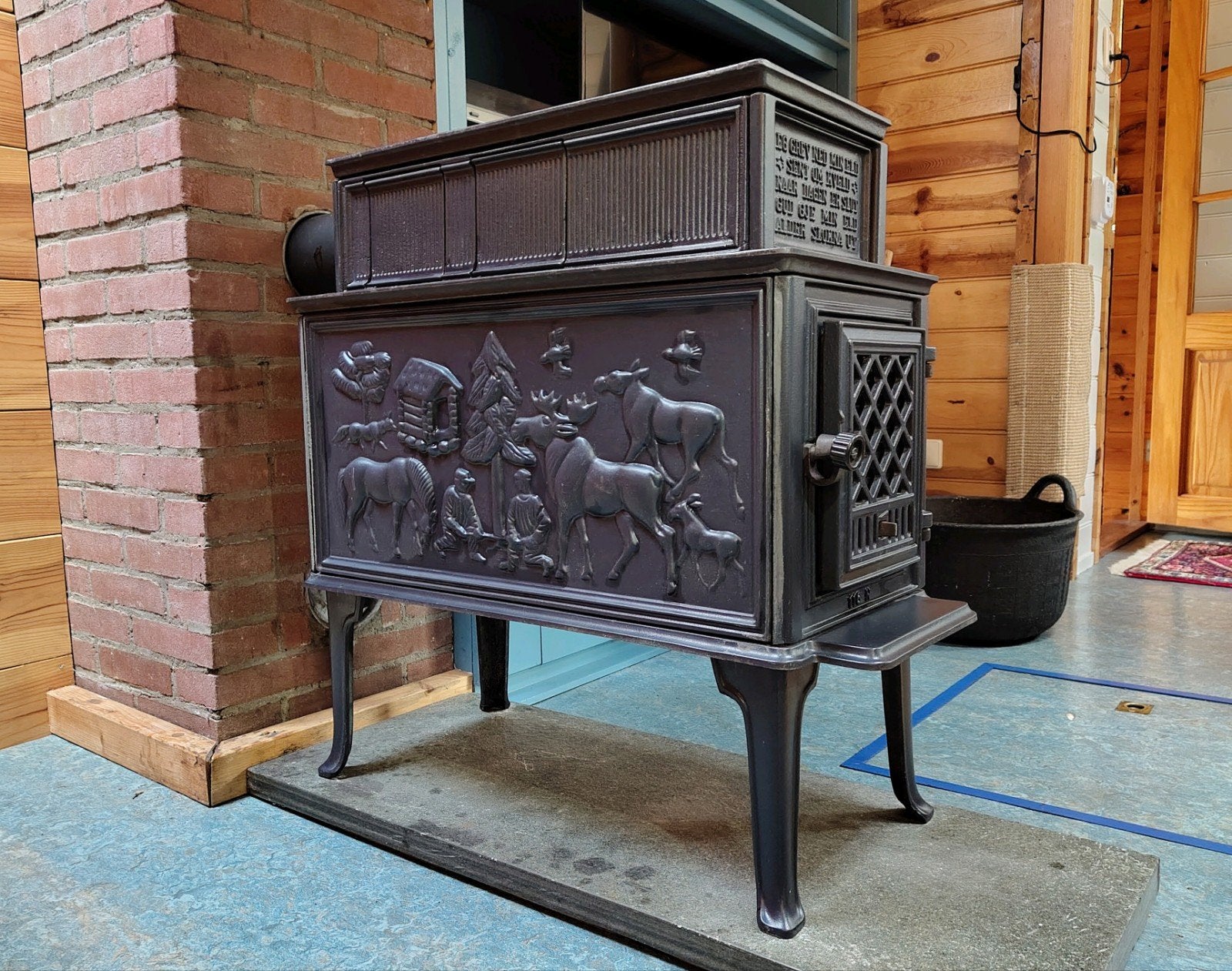 Jotul 118N - Originele Noorse houtkachel, Huis en Inrichting, Kachels, Gebruikt, Houtkachel, Ophalen of Verzenden, Vrijstaand