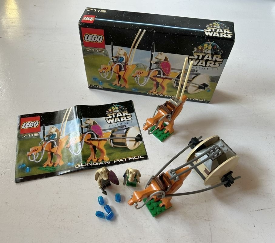 Lego Star Wars Episode 1 - Gungan Patrol - 7115, Gebruikt, Inclusief instructies, Star Wars, Lego