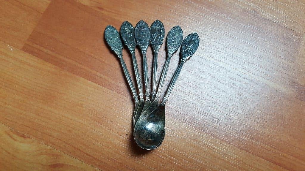 Set verzilverde lepeltjes Emmen-Drenthe, Antiek en Kunst, Ophalen of Verzenden