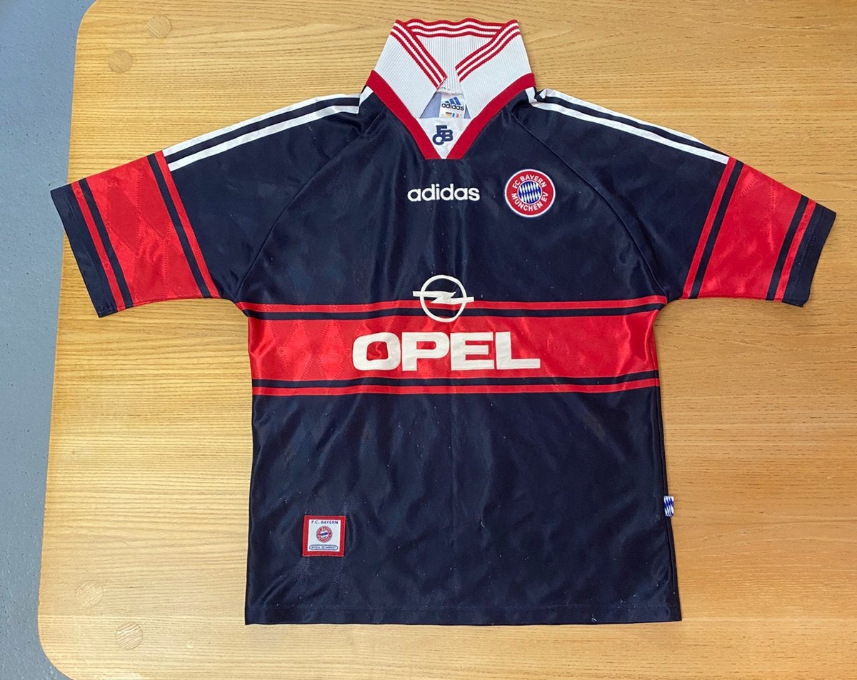 Vintage Bayern Munchen 1997 shirt, Maat XS of kleiner, Ophalen of Verzenden, Zo goed als nieuw, Shirt
