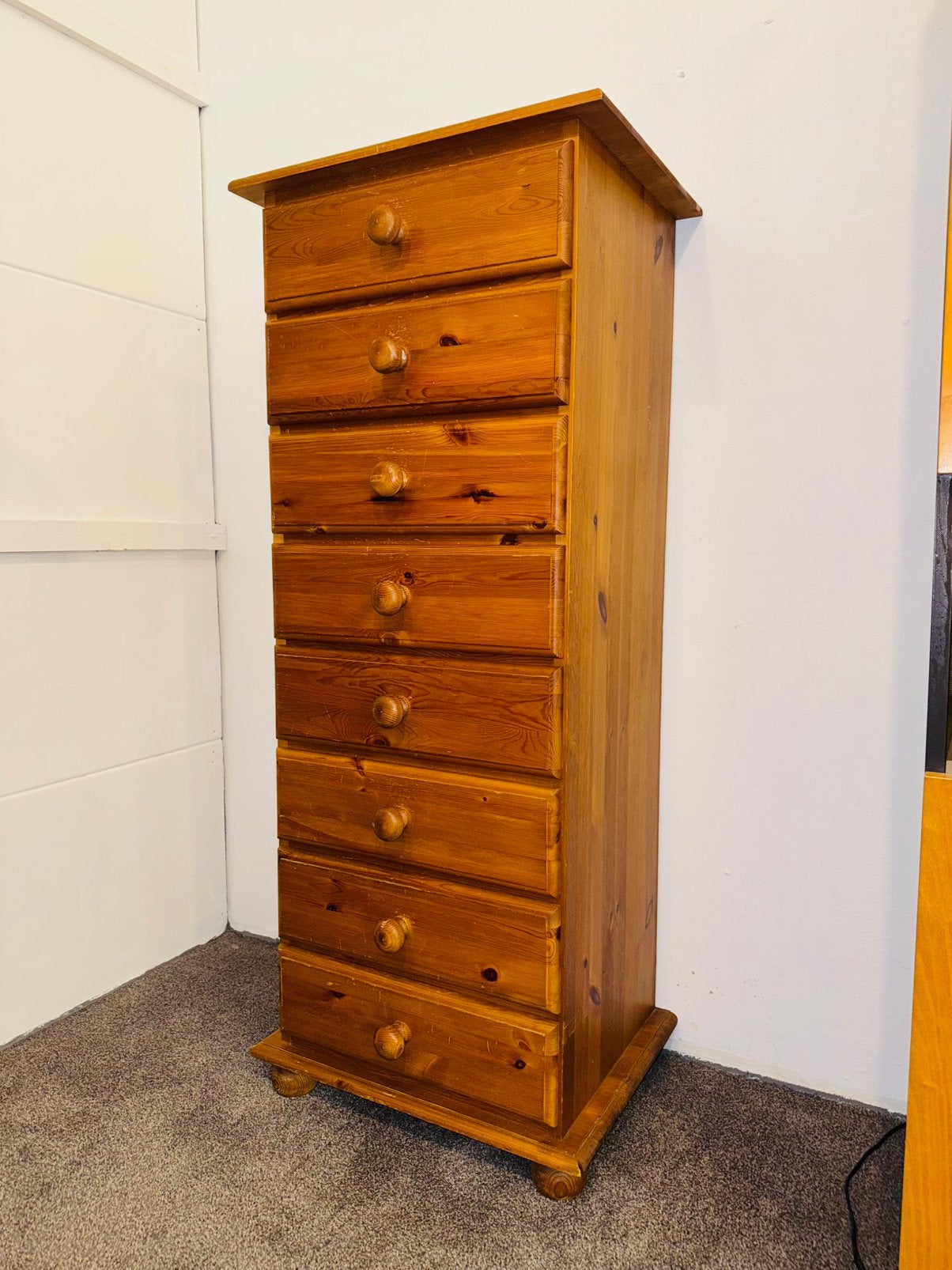 Retro vintage hoge ladekast, Huis en Inrichting, Ophalen, A, A, A