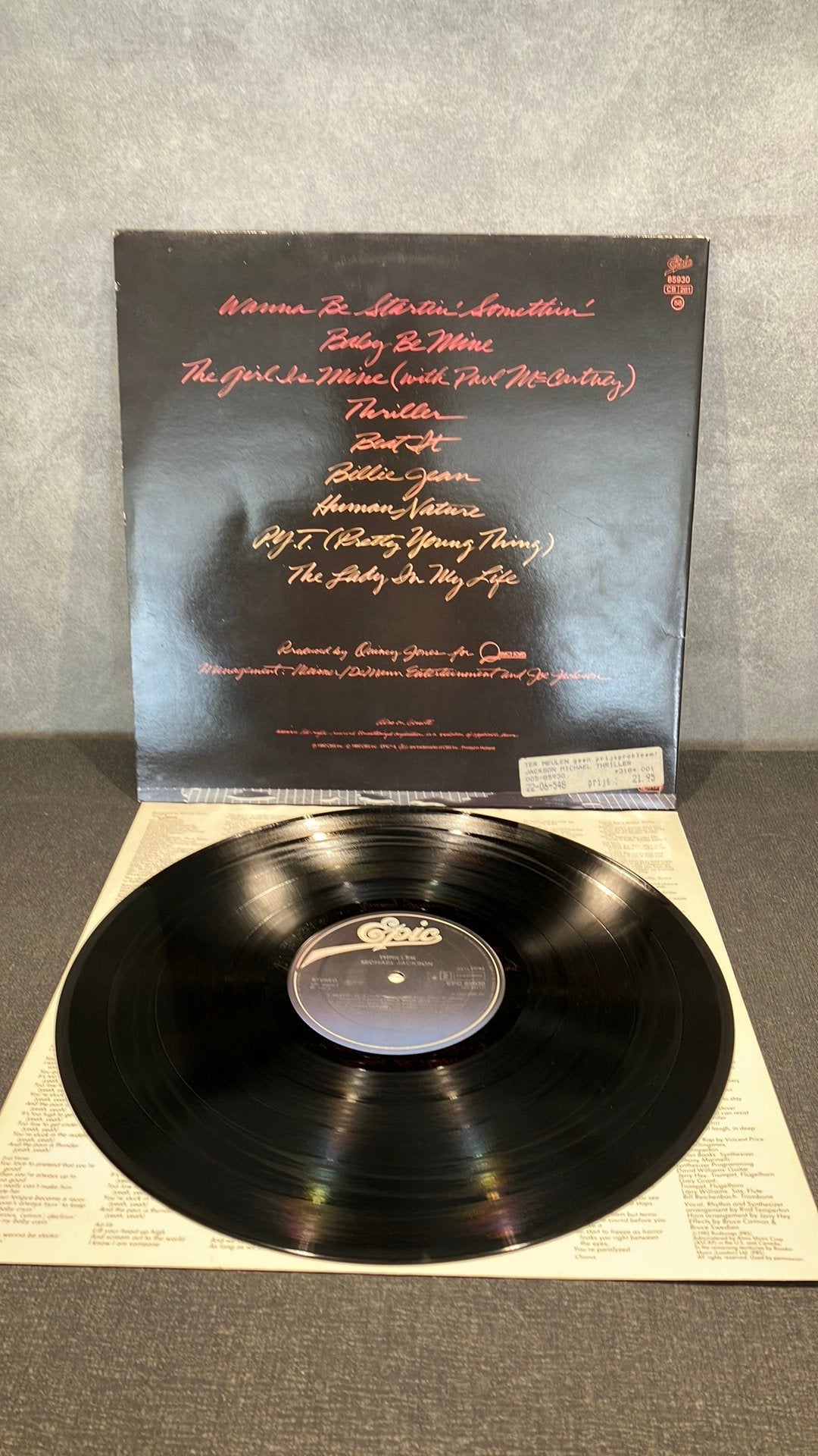 Michael Jackson — Thriller, 1980 - 1989, Ophalen of Verzenden, Zo goed als nieuw, 12 inch