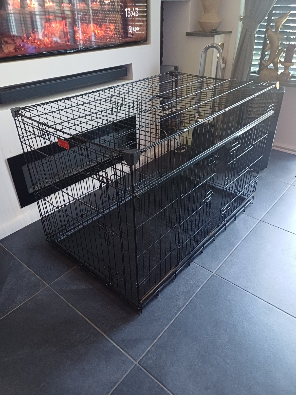 lucky dog bench zwart xxl, Ophalen, Gebruikt