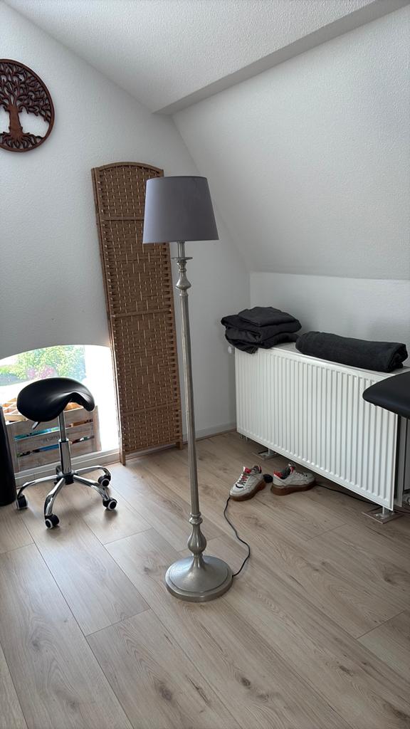 Zilveren staande lamp van light en living, Ophalen, Zo goed als nieuw, 150 tot 200 cm