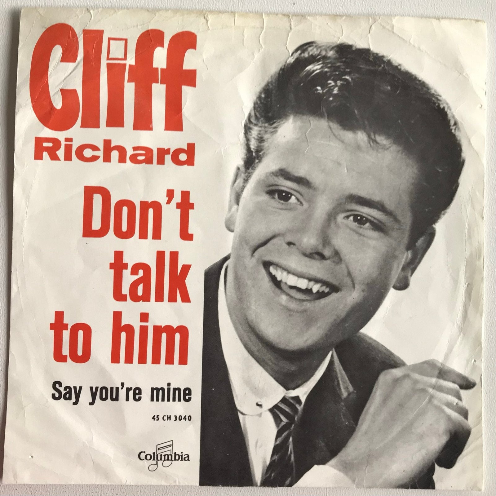 Cliff Richard - Don't Talk To Him / Say You're Mine (EP), Cd's en Dvd's, Vinyl Singles, Gebruikt, 7 inch, Pop, EP